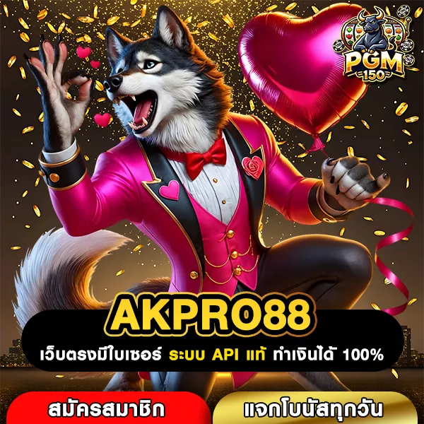 AKPRO88 เว็บสล็อตค่ายแท้แตกง่าย ระบบดี เล่นได้ทุกยูสทำเงินไว