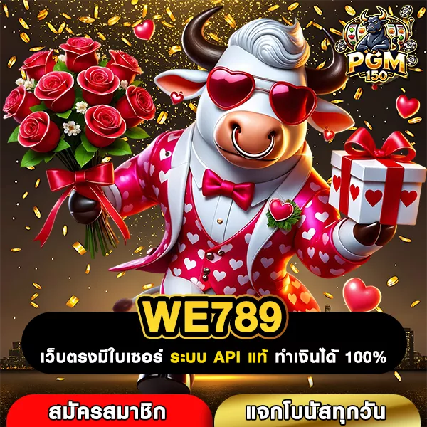 WE789 เว็บตรงสล็อตลิขสิทธิ์แท้ โบนัสแตกไว เกมเล่นง่ายได้เงินจริงทุกวัน